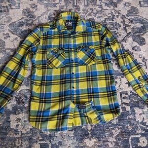 Men's M Fox Button Up